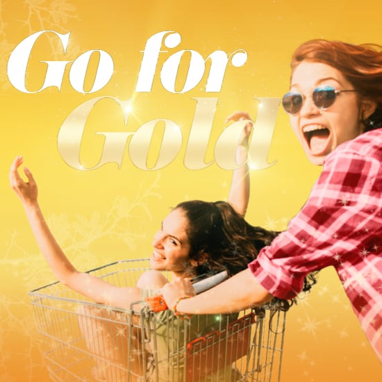 Go For Gold gaming promotion square banner
