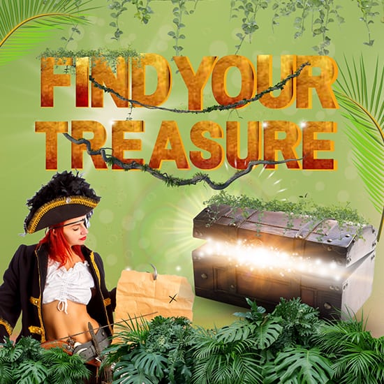 FIND YOUR TREASURE promotion.